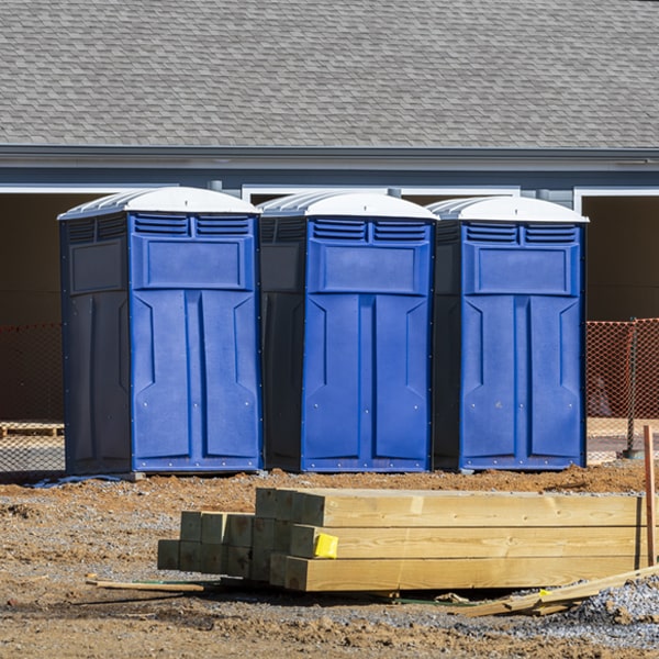 what is the expected delivery and pickup timeframe for the portable restrooms in La Huerta NM